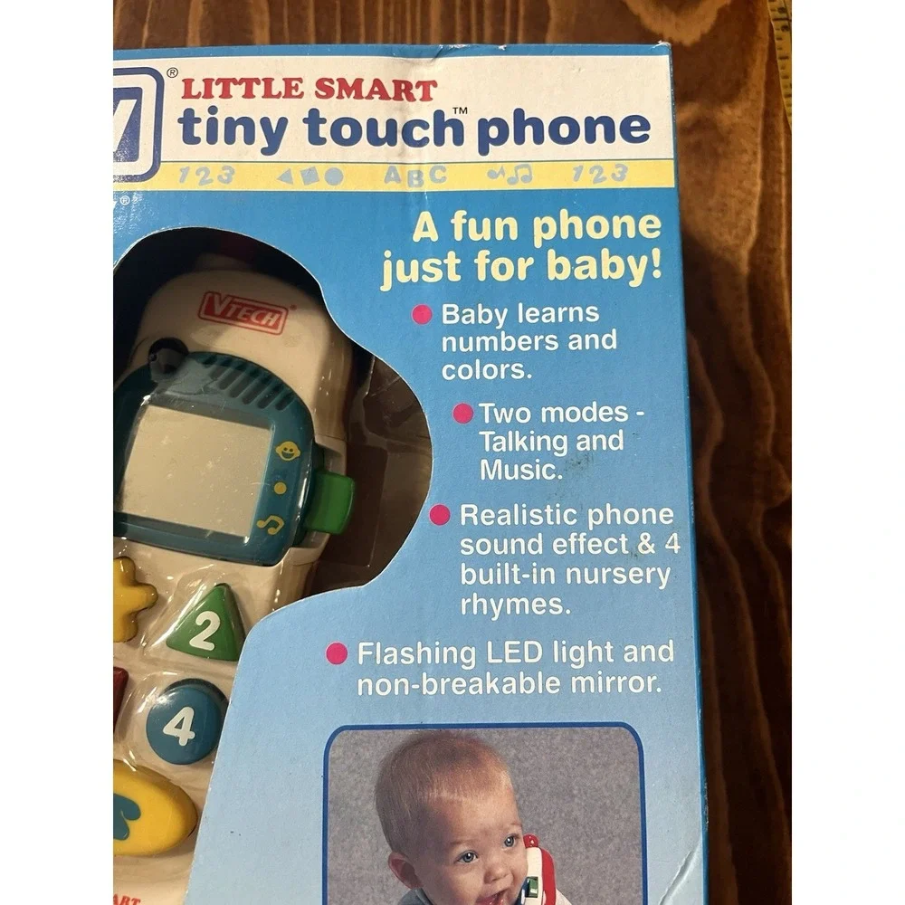 New! Vintage VTech Little Smart TINY TOUCH PLUS‎ Phone - Deadstock
